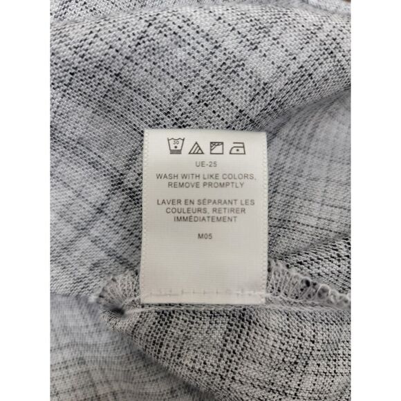 Van Heusen Career Super Soft Viscose Blouse Gray 2/3 Sleeves V Neck Size L - Picture 9 of 9